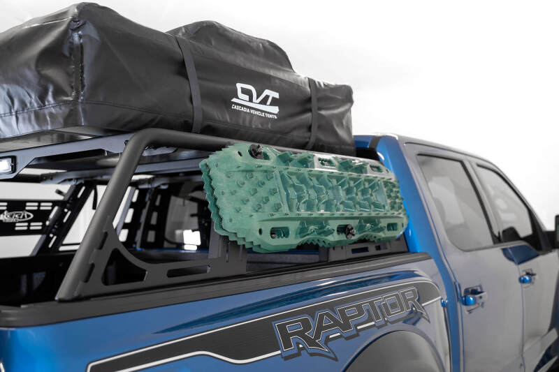 Ford Raptor Chase Rack - Addictive Desert Designs - ADD-Lander Overland Rack - Hammer Black - `15-`27